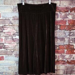 Claudia Richard Velvet Wide Leg Culottes
